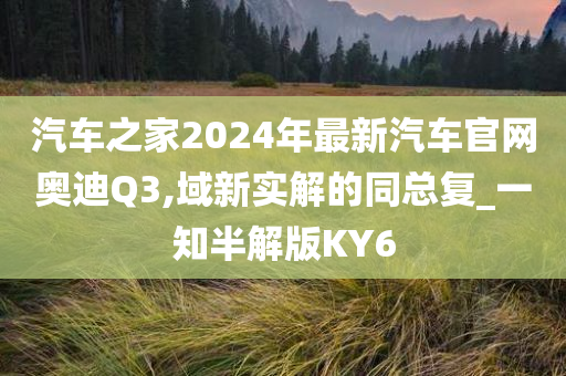 汽车之家2024年最新汽车官网奥迪Q3,域新实解的同总复_一知半解版KY6