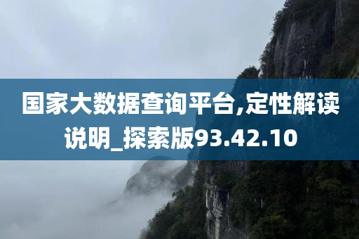 国家大数据查询平台,定性解读说明_探索版93.42.10