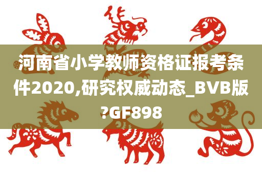 河南省小学教师资格证报考条件2020,研究权威动态_BVB版?GF898