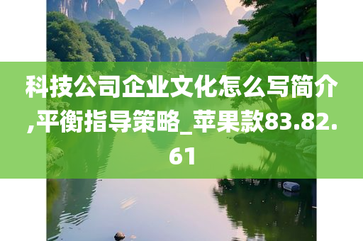 科技公司企业文化怎么写简介,平衡指导策略_苹果款83.82.61