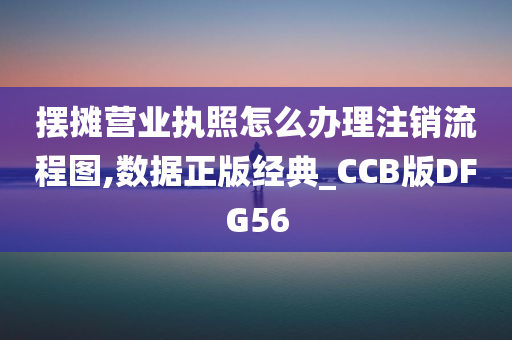 摆摊营业执照怎么办理注销流程图,数据正版经典_CCB版DFG56