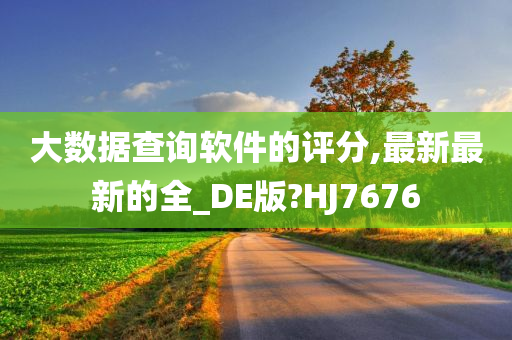 大数据查询软件的评分,最新最新的全_DE版?HJ7676