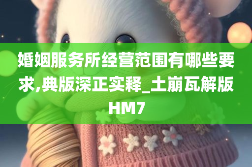 婚姻服务所经营范围有哪些要求,典版深正实释_土崩瓦解版HM7