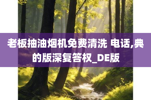 老板抽油烟机免费清洗 电话,典的版深复答权_DE版