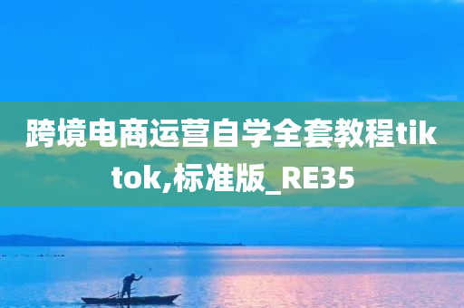 跨境电商运营自学全套教程tiktok,标准版_RE35