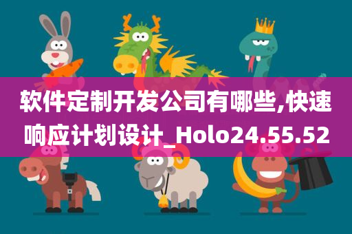 软件定制开发公司有哪些,快速响应计划设计_Holo24.55.52