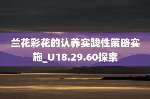 兰花彩花的认养实践性策略实施_U18.29.60探索