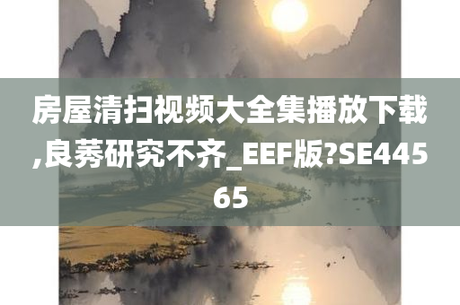 房屋清扫视频大全集播放下载,良莠研究不齐_EEF版?SE44565