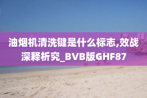 油烟机清洗键是什么标志,效战深释析究_BVB版GHF87