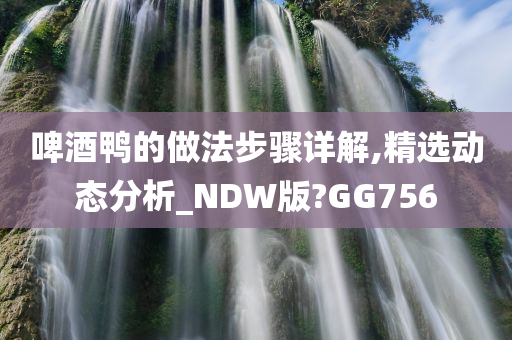 啤酒鸭的做法步骤详解,精选动态分析_NDW版?GG756