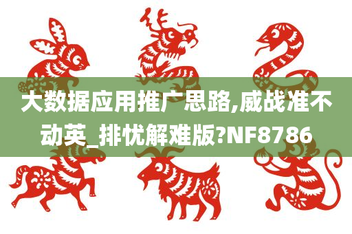 大数据应用推广思路,威战准不动英_排忧解难版?NF8786