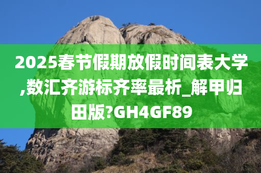 2025春节假期放假时间表大学,数汇齐游标齐率最析_解甲归田版?GH4GF89