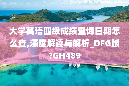 大学英语四级成绩查询日期怎么查,深度解读与解析_DFG版?GH489