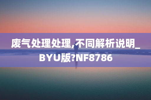 废气处理处理,不同解析说明_BYU版?NF8786