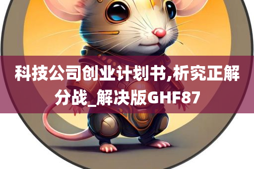 科技公司创业计划书,析究正解分战_解决版GHF87