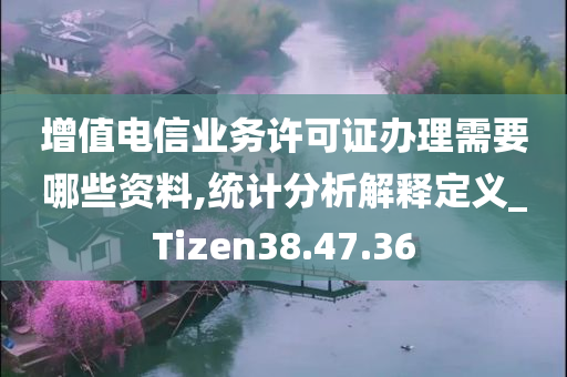 增值电信业务许可证办理需要哪些资料,统计分析解释定义_Tizen38.47.36