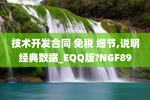 技术开发合同 免税 细节,说明经典数据_EQQ版?NGF89