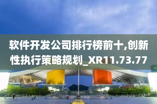 软件开发公司排行榜前十,创新性执行策略规划_XR11.73.77