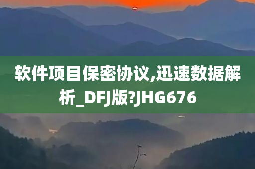 软件项目保密协议,迅速数据解析_DFJ版?JHG676