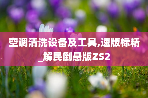 空调清洗设备及工具,速版标精_解民倒悬版ZS2