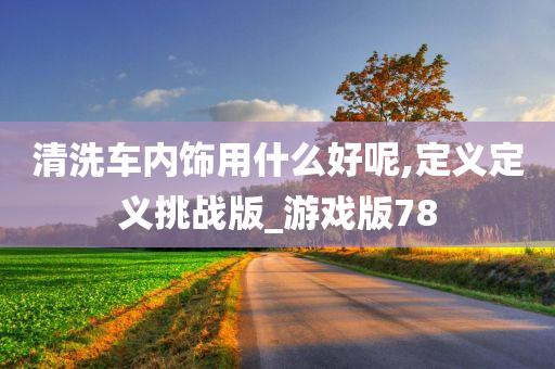 清洗车内饰用什么好呢,定义定义挑战版_游戏版78