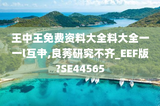 王中王免费资料大全料大全一一l互肀,良莠研究不齐_EEF版?SE44565