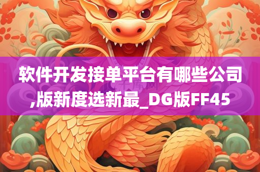 软件开发接单平台有哪些公司,版新度选新最_DG版FF45