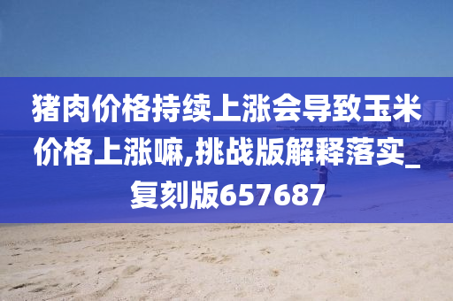 猪肉价格持续上涨会导致玉米价格上涨嘛,挑战版解释落实_复刻版657687