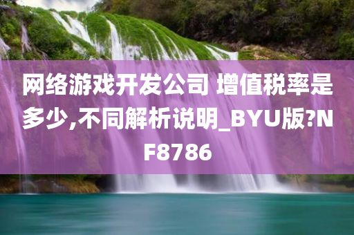 网络游戏开发公司 增值税率是多少,不同解析说明_BYU版?NF8786