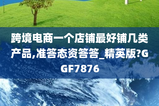 跨境电商一个店铺最好铺几类产品,准答态资答答_精英版?GGF7876