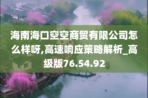 海南海口空空商贸有限公司怎么样呀,高速响应策略解析_高级版76.54.92