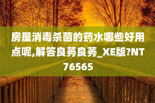 房屋消毒杀菌的药水哪些好用点呢,解答良莠良莠_XE版?NT76565