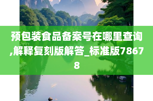 预包装食品备案号在哪里查询,解释复刻版解答_标准版78678