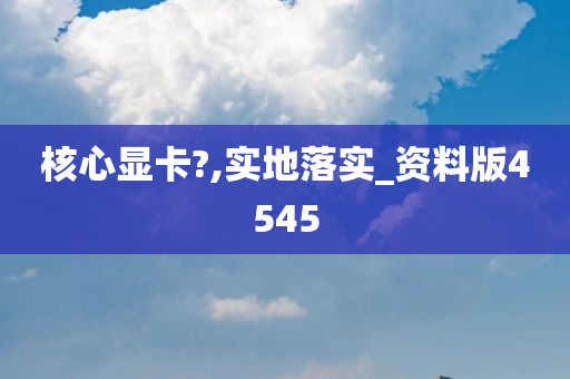 核心显卡?,实地落实_资料版4545