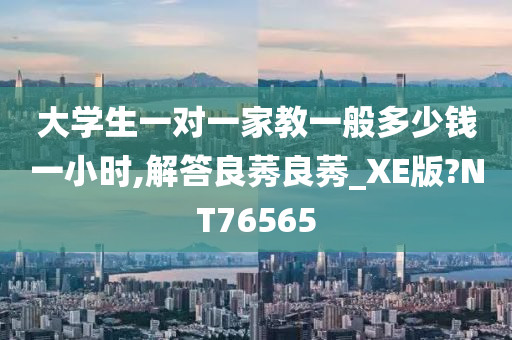 大学生一对一家教一般多少钱一小时,解答良莠良莠_XE版?NT76565