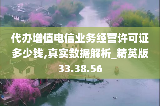 代办增值电信业务经营许可证多少钱,真实数据解析_精英版33.38.56