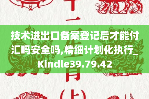 技术进出口备案登记后才能付汇吗安全吗,精细计划化执行_Kindle39.79.42