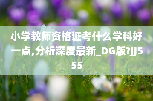 小学教师资格证考什么学科好一点,分析深度最新_DG版?JJ555