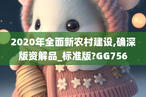 2020年全面新农村建设,确深版资解品_标准版?GG756