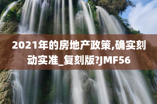 2021年的房地产政策,确实刻动实准_复刻版?JMF56