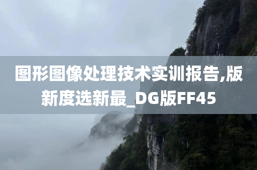 图形图像处理技术实训报告,版新度选新最_DG版FF45