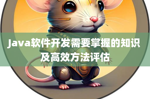 Java软件开发需要掌握的知识及高效方法评估