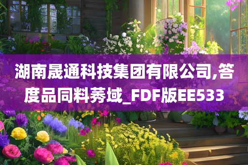 湖南晟通科技集团有限公司,答度品同料莠域_FDF版EE533