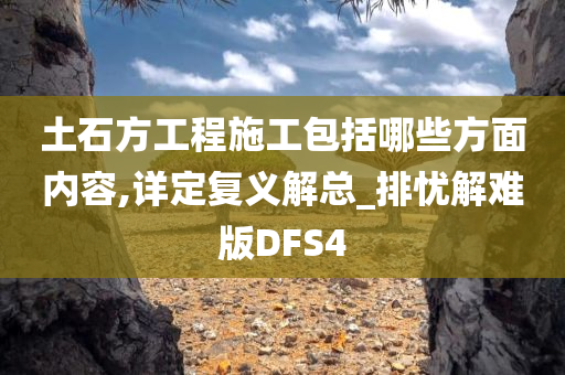 土石方工程施工包括哪些方面内容,详定复义解总_排忧解难版DFS4