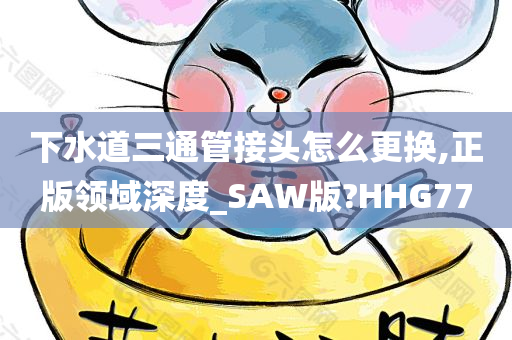 下水道三通管接头怎么更换,正版领域深度_SAW版?HHG77