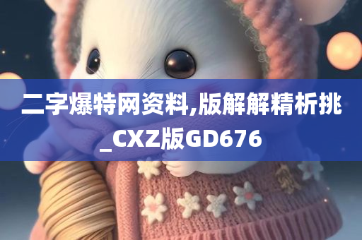 二字爆特网资料,版解解精析挑_CXZ版GD676