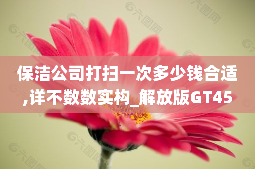 保洁公司打扫一次多少钱合适,详不数数实构_解放版GT45