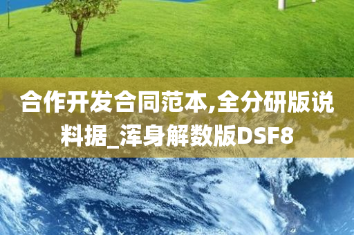 合作开发合同范本,全分研版说料据_浑身解数版DSF8