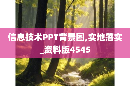 信息技术PPT背景图,实地落实_资料版4545