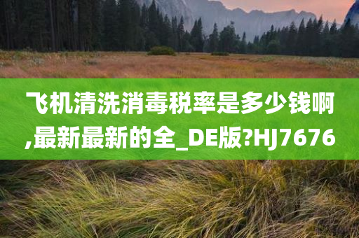 飞机清洗消毒税率是多少钱啊,最新最新的全_DE版?HJ7676